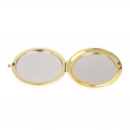 Зеркало круглое камень флюорит цвет золото