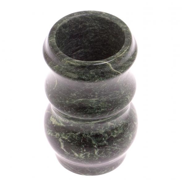 Карандашница круглая из змеевика 125298