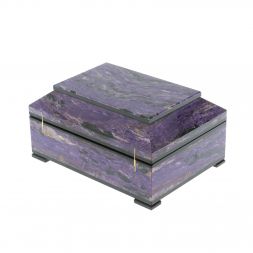 Ларец из чароита 14х10х7 см