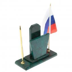 Настольный набор "Погон майор ВС" змеевик