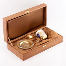 Кофейная пара "Лазуритовая" фарфор 170 мл Златоуст