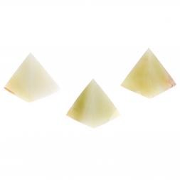Пирамида из светло-зеленого оникса 5х5х5,6 см (2)