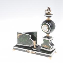 Письменный набор "Георгий Победоносец" змеевик