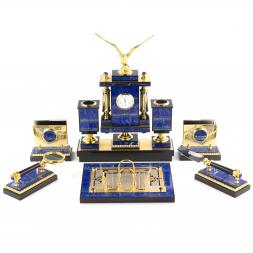 Настольный набор из лазурита "Орел"