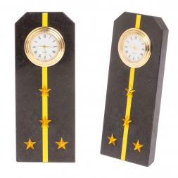 Часы "Погон капитан ВМФ" камень змеевик