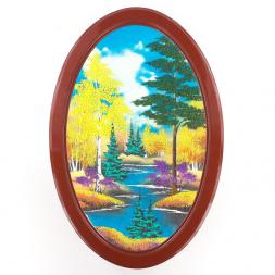 Панно овальное &amp;quot;Осень&amp;quot; 45х30 см