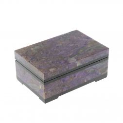 Шкатулка из чароита 11х7,5х5 см