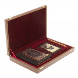 Подарочный набор "Автомобилист" обложка для автодокументов, ежедневник и ручка с гравюрой