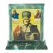 Икона настольная &amp;quot;Св. Николай Чудотворец&amp;quot; камень змеевик 11,5х4,5х12 см 123191