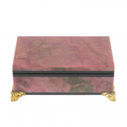 Шкатулка из родонита 11х7х4,5 см