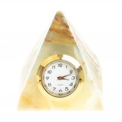 Декоративные часы «Пирамида» камень оникс 5×5х5,4 см (2)