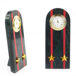 Часы "Погон подполковник МВД" нового образца змеевик