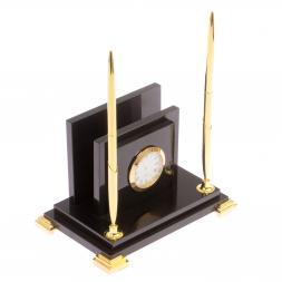 Визитница из долерита с часами &amp;quot;Визир&amp;quot;