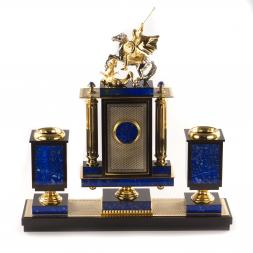 Письменный набор "Сенатор" камень лазурит 9 предметов