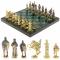 Шахматы подарочные "Богатыри" 40х40 см из змеевика