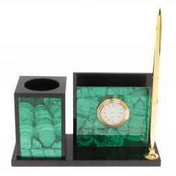 Мини-набор из малахита 18х7х9 см