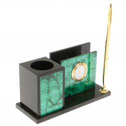 Мини-набор из малахита 18х7х9 см