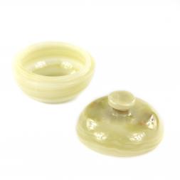 Круглая шкатулка "Яблоко" камень оникс 10,3х10,3х9 см (4)