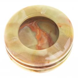 Пепельница из оникса 10х10х3,5 см (4)