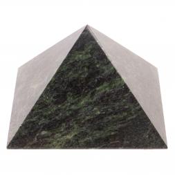 Пирамида из шабровского змеевика 9х9х6,5 см