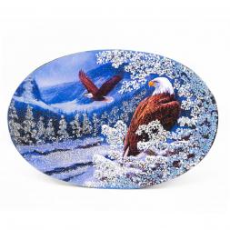 Картина из камня на подставке "Орел" 19х3,5х13 см