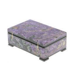 Шкатулка из чароита 11х7х4 см