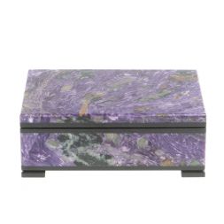 Шкатулка из чароита 11х7х4 см