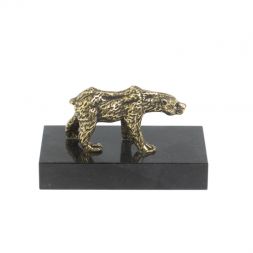 Статуэтка &amp;quot;Медведь&amp;quot; из бронзы и долерита