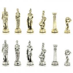 Шахматы "Атлас" доска 44х44 см из змеевика