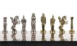 Шахматы настольные "Александр Македонский" доска 36х36 см камень лемезит