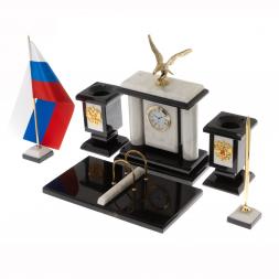 Настольный набор "Орел" из мрамора