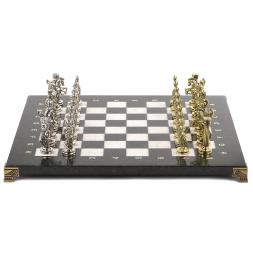 Оригинальные шахматы "Александр Македонский" доска 36х36 см из мрамора