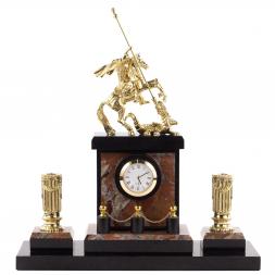 Настольный набор "Святой Георгий Победоносец" бронза креноид