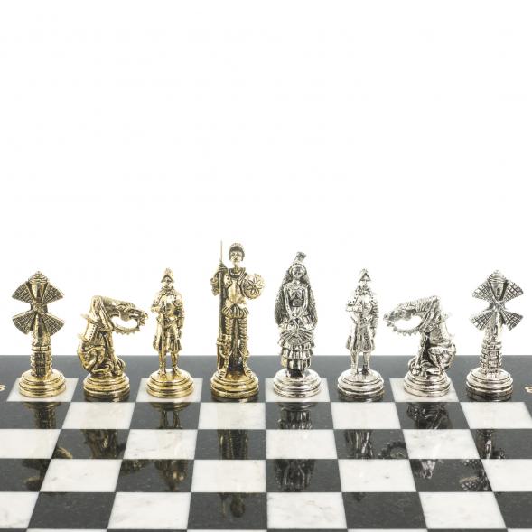 Шахматы &amp;quot;Дон Кихот&amp;quot; доска 40х40 см камень мрамор 122650