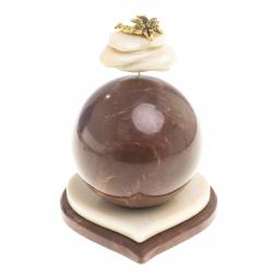 Сувенир Шар Антистресс "Ангел" камень лемезит