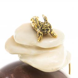 Сувенир Шар Антистресс "Ангел" камень лемезит