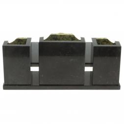 Настольный набор из змеевика "Грани" с гербом РФ