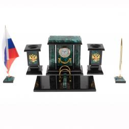 Настольный набор &amp;quot;Премьер&amp;quot; из змеевика