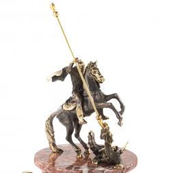 Бронзовый кубок "Георгий Победоносец" камень креноид