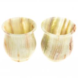 Набор стаканов 2 шт в футляре камень оникс 6,2х7 см 100 мл (2,5х3)