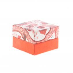 Шкатулка круглая "Грибок" камень оникс коричневый 7,6х5,9 см (3)