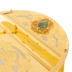 Набор для виски "На двоих" 2 стакана на подносе Златоуст