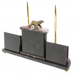Настольный прибор "Медведь" из креноида