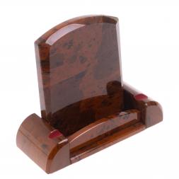 Подставка для телефона из коричневого обсидиана