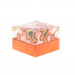 Шкатулка круглая "Грибок" камень оникс зеленый 7,6х5,9 см (3)