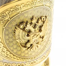 Подстаканник "Герб России" Златоуст