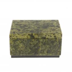 Шкатулка из змеевика 9х7х5 см