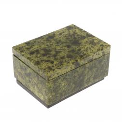 Шкатулка из змеевика 9х7х5 см