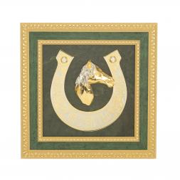 Панно "Подкова на счастье" нефрит