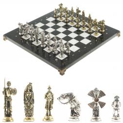 Шахматы "Дон Кихот" доска 36х36 см камень мрамор